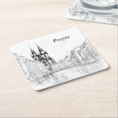  Praag Kartonnen Onderzetters (Schuin)