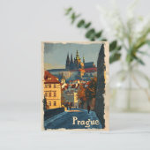  Praag Kasteel Briefkaart (Staand voorkant)