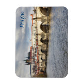 Praag Kasteel en Karelsbrug souvenir foto Magneet (Verticaal)
