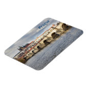 Praag Kasteel en Karelsbrug souvenir foto Magneet (Linkerzijde)