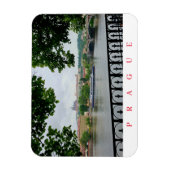 Praag Kasteel en uitzicht koelkastmagneet Magneet (Verticaal)