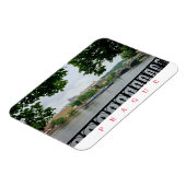 Praag Kasteel en uitzicht koelkastmagneet Magneet (Linkerzijde)