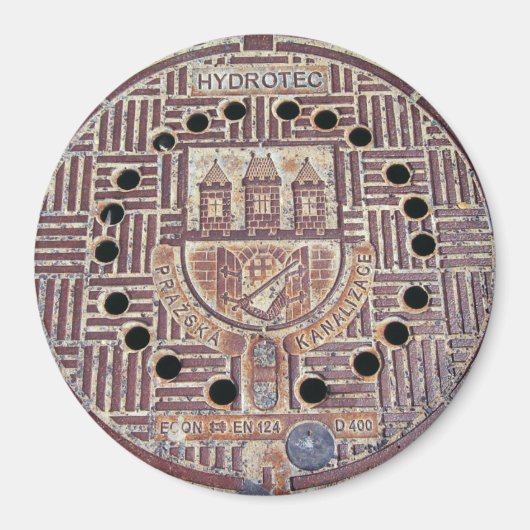 Praag Kasteel Riool Hoesje Magneet (Voorkant)