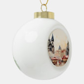 Praag Keramische Bal Ornament (Links)