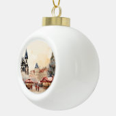 Praag Keramische Bal Ornament (Rechts)