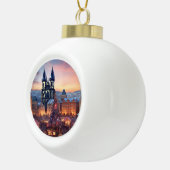 Praag Keramische Bal Ornament (Rechts)