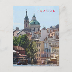 Praag kerk uitzicht briefkaart