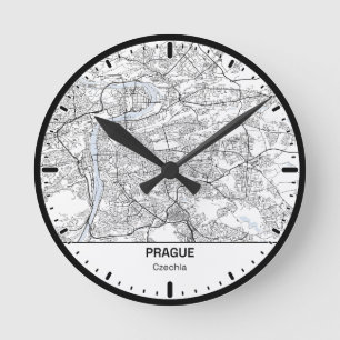 Praag Klok Stad Lijn Kunst