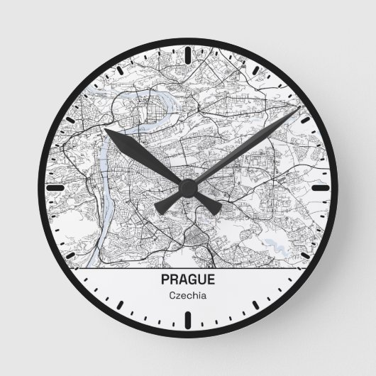 Praag Klok Stad Lijn Kunst (Voorkant)