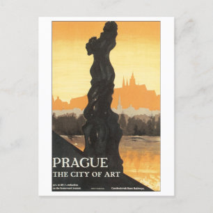 Praag, kunststad briefkaart