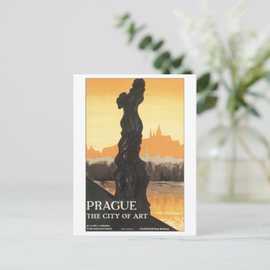 Praag, kunststad briefkaart (Staand voorkant)
