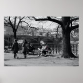 Praag - Mala Strana Uitzicht met Selectieve Kleur Poster (Voorkant)