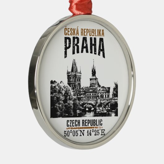 Praag Metalen Ornament (Rechts)