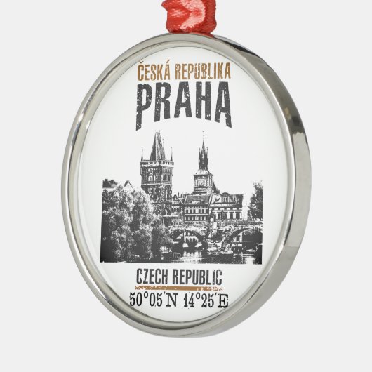 Praag Metalen Ornament (Links)