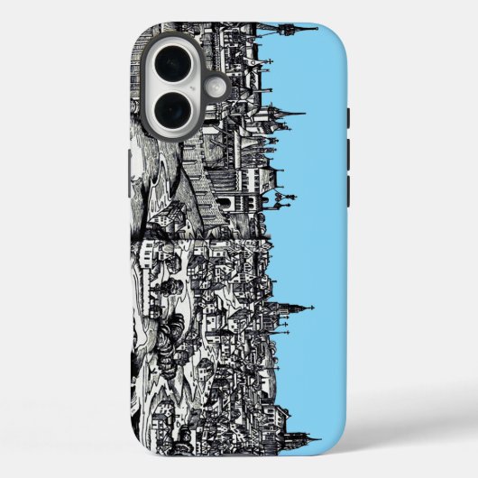 Praag middeleeuwse hoofdstad van Tsjechische Repub Case-Mate iPhone Case (Achterkant)