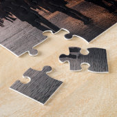 Praag nacht in Tsjechië Legpuzzel (Zijkant)