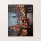 Praag nacht in Tsjechië Legpuzzel (Verticaal)