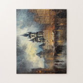 Praag nacht in Tsjechië Legpuzzel (Verticaal)