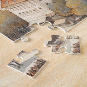 Praag nacht in Tsjechië Legpuzzel (Zijkant)