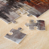 Praag nacht in Tsjechië Legpuzzel (Zijkant)