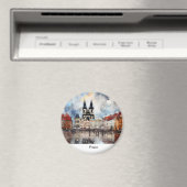 Praag nacht in Tsjechië Magneet (Insitu (Vaatwasser))