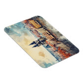 Praag nacht in Tsjechië Magneet (Rechterzijde)