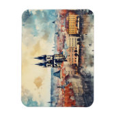 Praag nacht in Tsjechië Magneet (Verticaal)