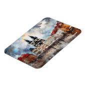 Praag nacht in Tsjechië Magneet (Linkerzijde)