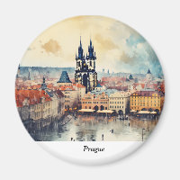 Praag nacht in Tsjechië