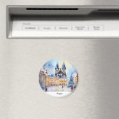 Praag nacht in Tsjechië Magneet (Insitu (Vaatwasser))