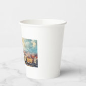 Praag nacht in Tsjechië Papieren Bekers (Links)