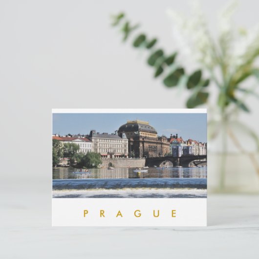 Praag - Nationaal theater Briefkaart (Staand voorkant)