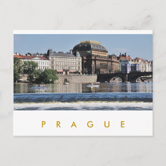 Praag - Nationaal theater Briefkaart (Voorkant)