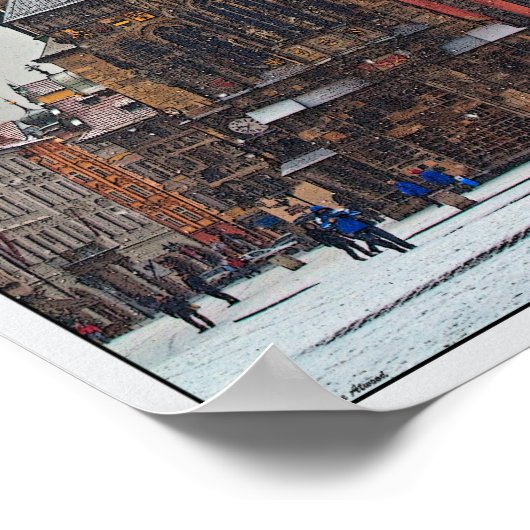 Praag - Old Town Hall Poster (Hoek)