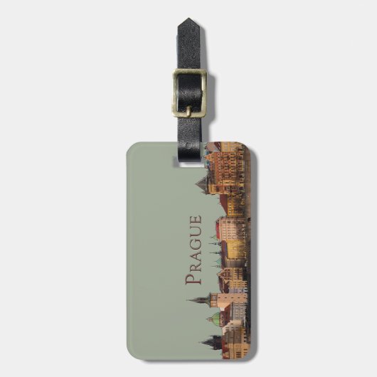 Praag: Old Town Skyline Bagagelabel (Voorkant verticaal)