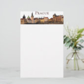 Praag: Old Town Skyline Briefpapier (Staand voorkant)