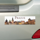 Praag: Old Town Skyline Bumpersticker (Op auto)
