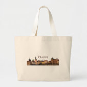 Praag: Old Town Skyline Grote Tote Bag (Voorkant)