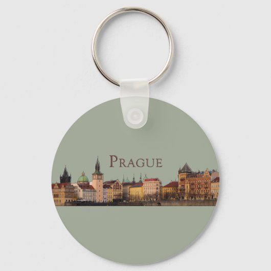 Praag: Old Town Skyline Sleutelhanger (Voorkant)