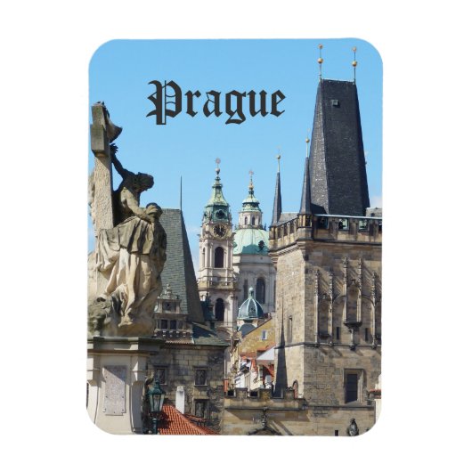 Praag, Old Town Square, Rooftops Magneet (Verticaal)