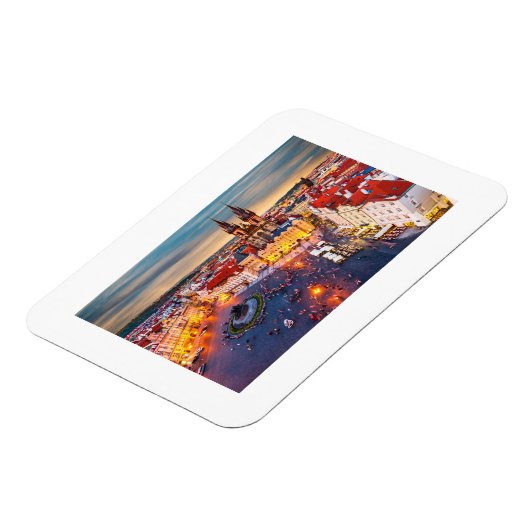 Praag op kerstdag magneet (Linkerzijde)