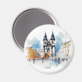 Praag oud magneet (Voorkant / Achterkant)