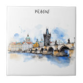 Praag oud tegeltje (Voorkant)