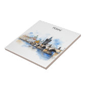 Praag oud tegeltje (Zijkant)