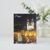 Praag oude stad plein briefkaart (Staand voorkant)