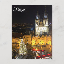 Praag oude stad plein briefkaart