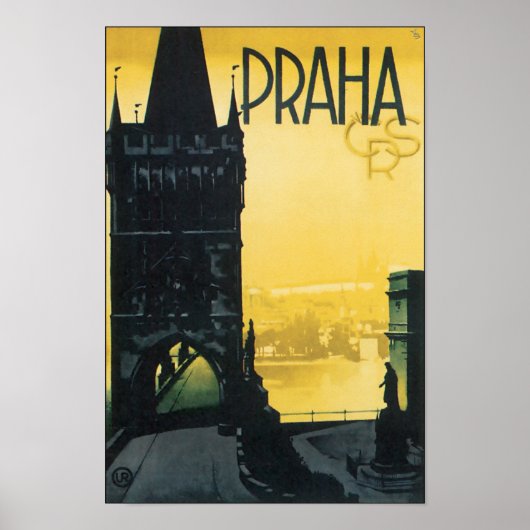 Praag (Praag) Fine Travel Poster (Voorkant)