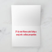 Praag (Praag) kerstkaart Kaart (Binnen)