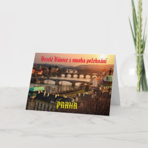 Praag (Praag) kerstkaart Kaart