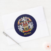 Praag (Praag) Ronde Sticker (Envelop)